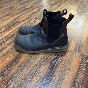 Danner Bull Run Chelsea Mens Brown Leather Steel Toe Work Boots 15484 Size 11